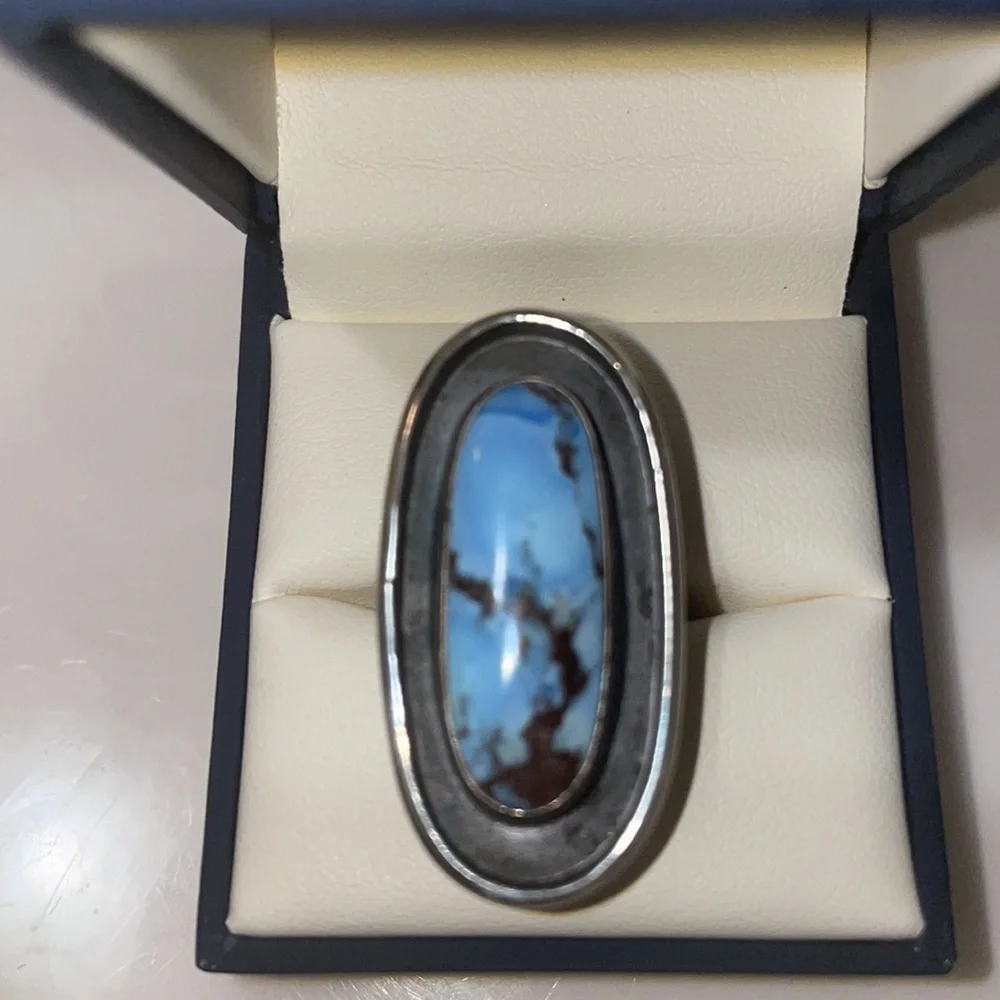 Golden Hills turquoise statement ring! - Picture 4 of 5